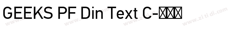 GEEKS PF Din Text C字体转换